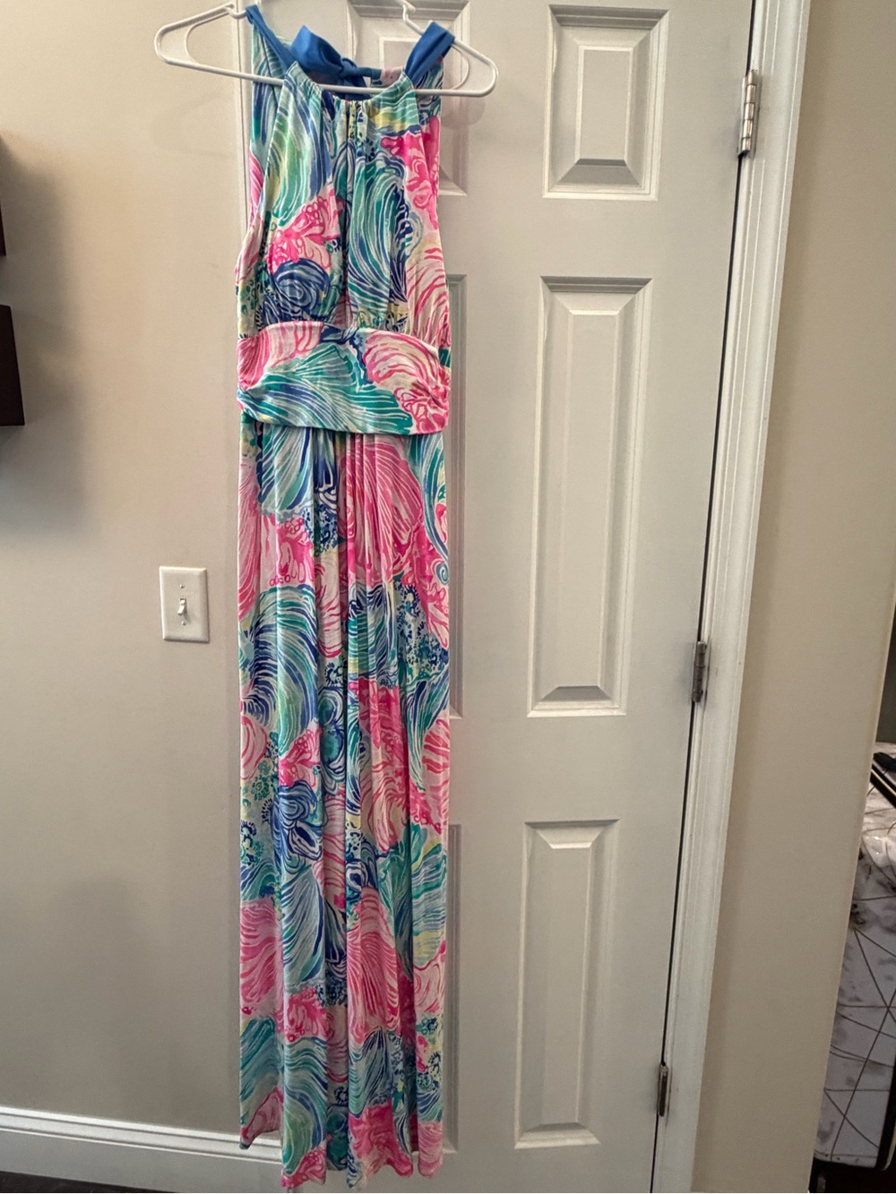 Lilly Pulitzer Colorful Swirl Maxi Dress - Pink, Blue & Teal